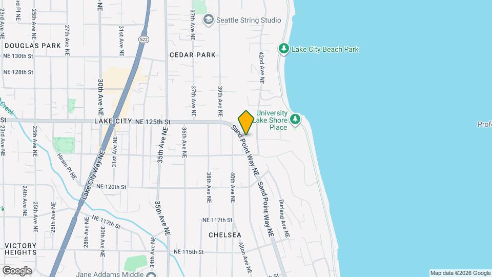 12334 Sand Point Way NE Map and Location Details