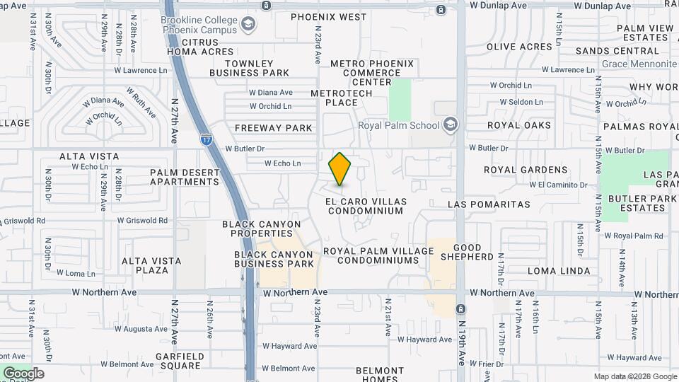 2236 W Laurie Ln Map and Location Details