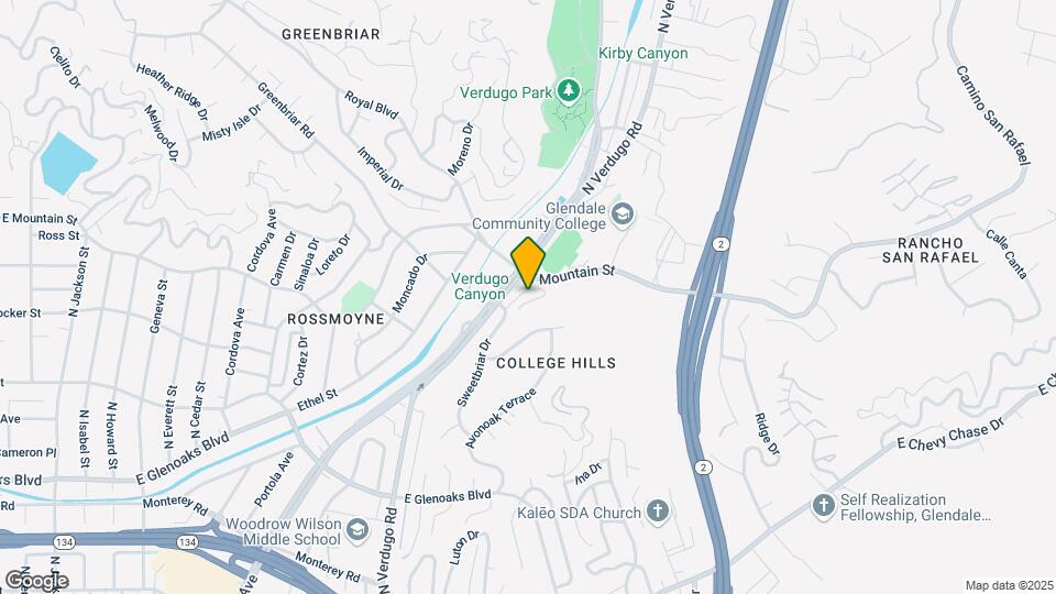 Azure Glendale Mapa y Detalles de la Ubicación