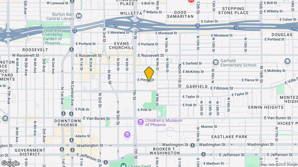 745 E Pierce St Map and Location Details