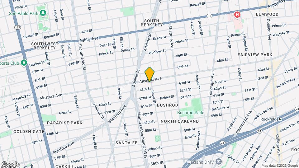 6321 Dover St Map and Location Details
