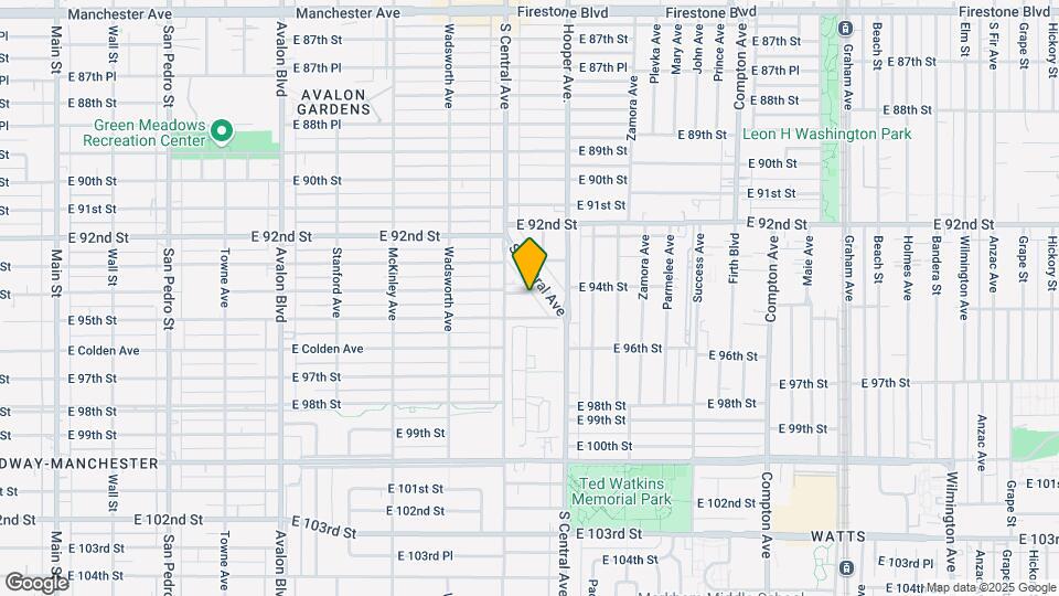 1122 E 94th St Map and Location Details
