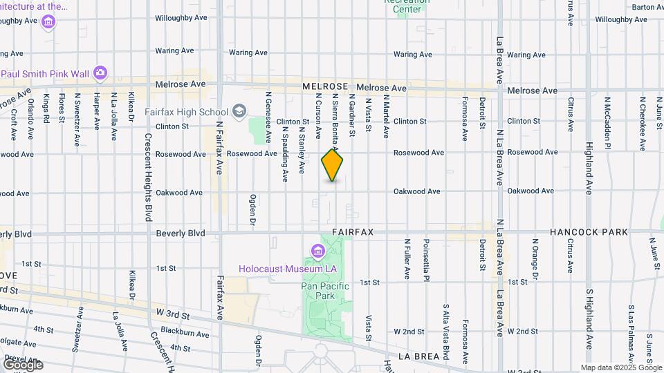 409 N Sierra Bonita Ave Mapa y Detalles de la Ubicación