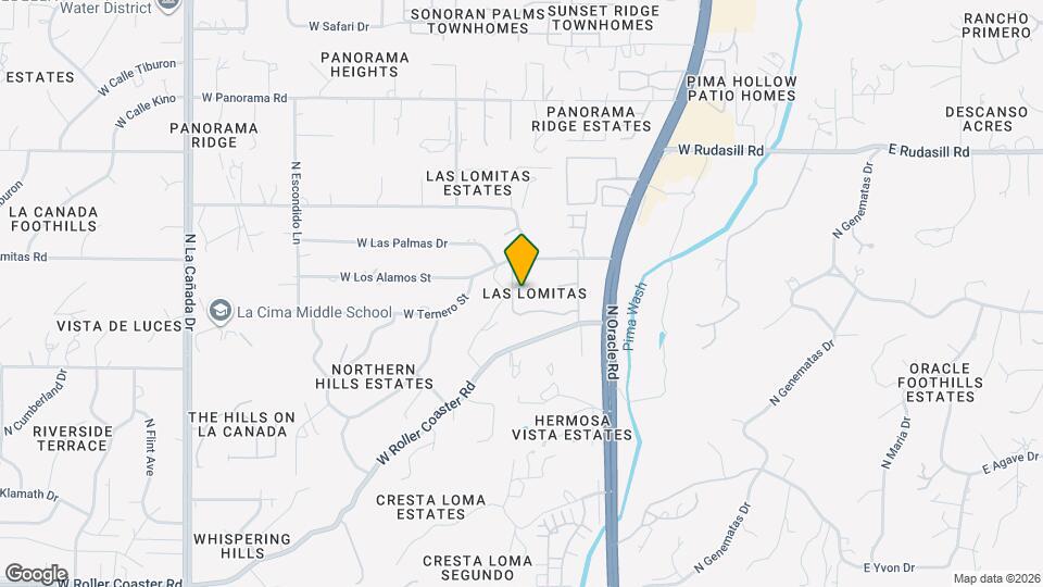 747 W Las Lomitas Rd Map and Location Details