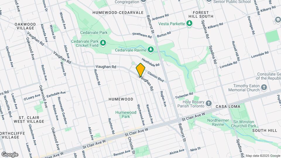 216 Vaughan Rd Map and Location Details