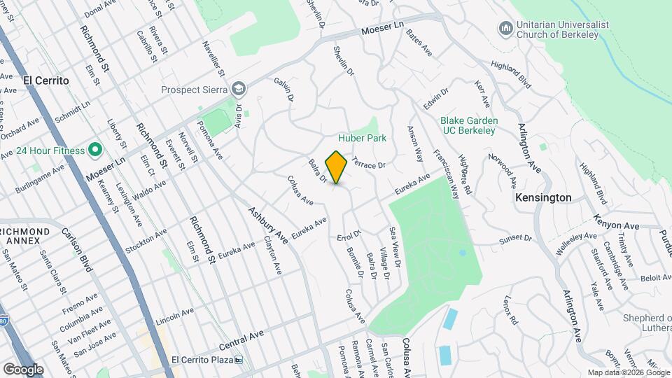 733 Balra Dr Map and Location Details