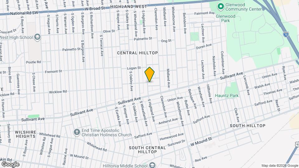 400 S Highland Ave Map and Location Details