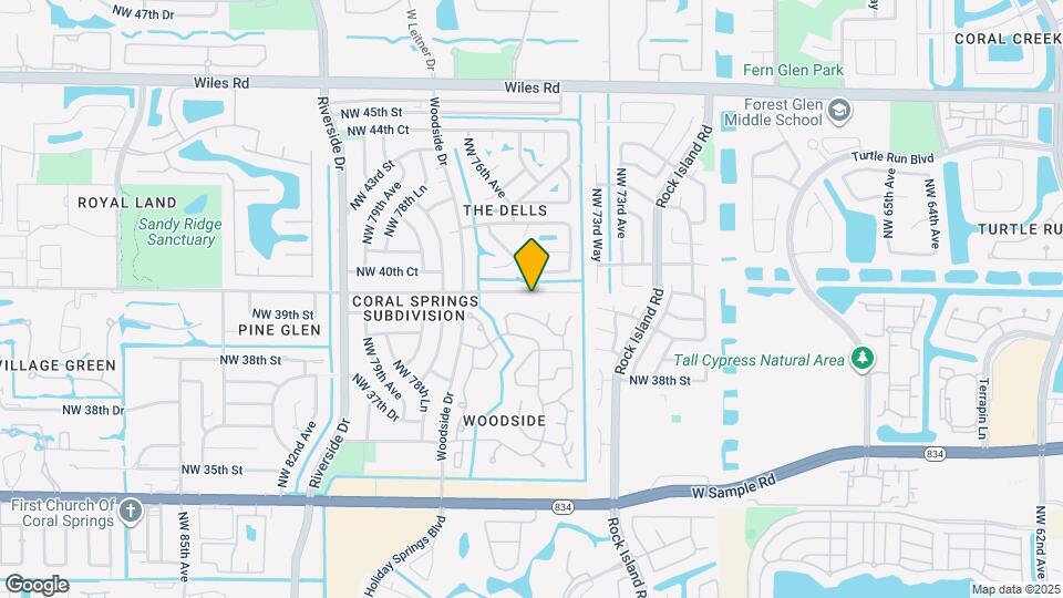 7602 NW 40th St Map and Location Details