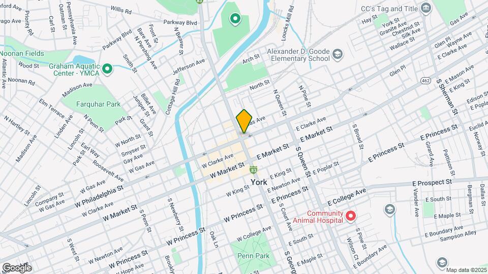 7 W Philadelphia St Map and Location Details