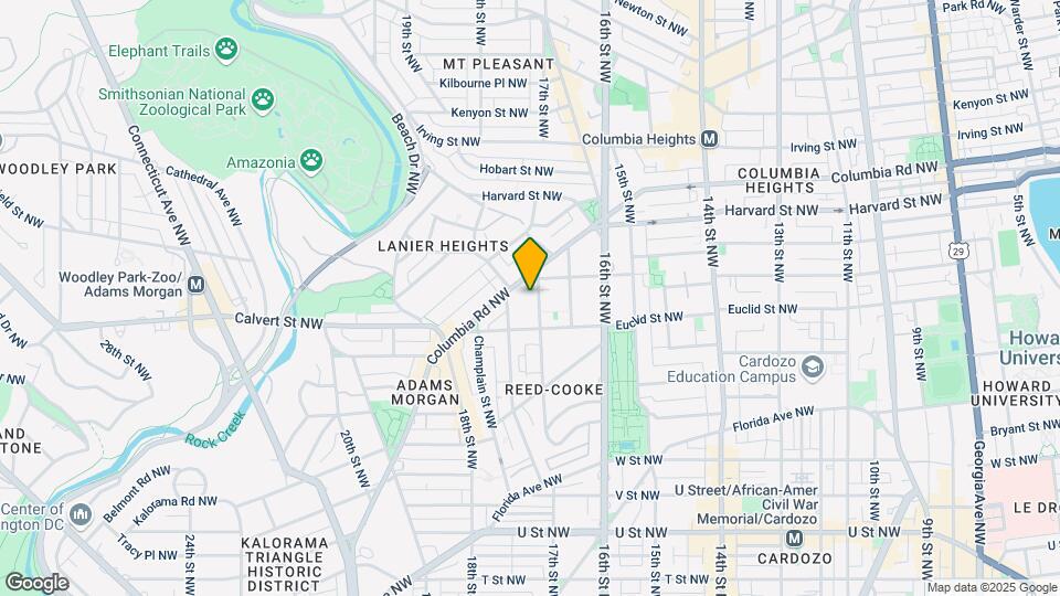 2526 17th St NW Map and Location Details