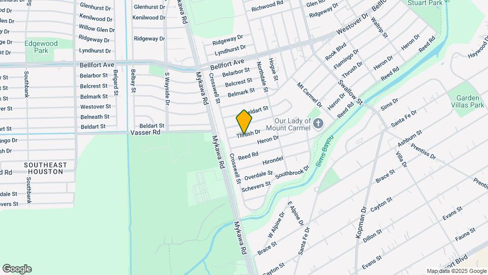 6306 Thrush Dr Map and Location Details