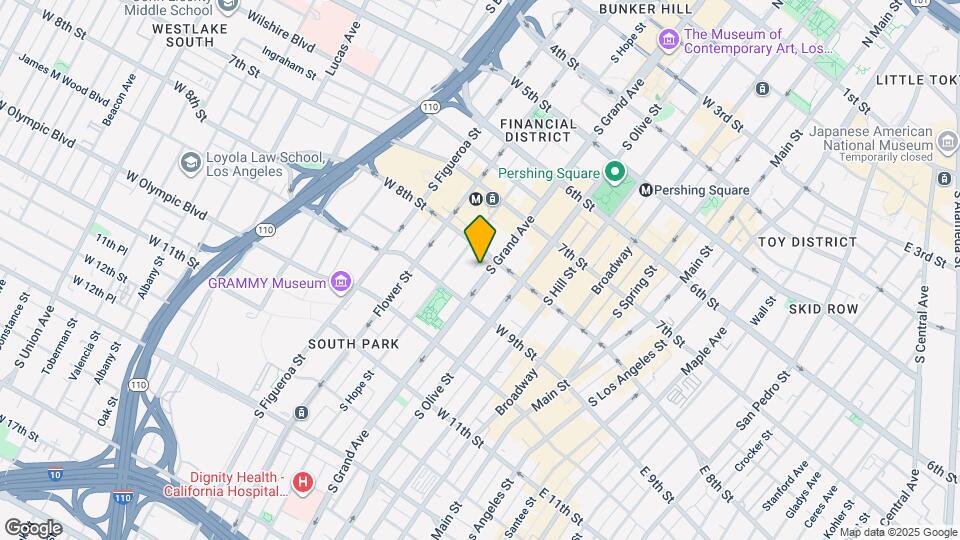 801 S Grand Ave Map and Location Details