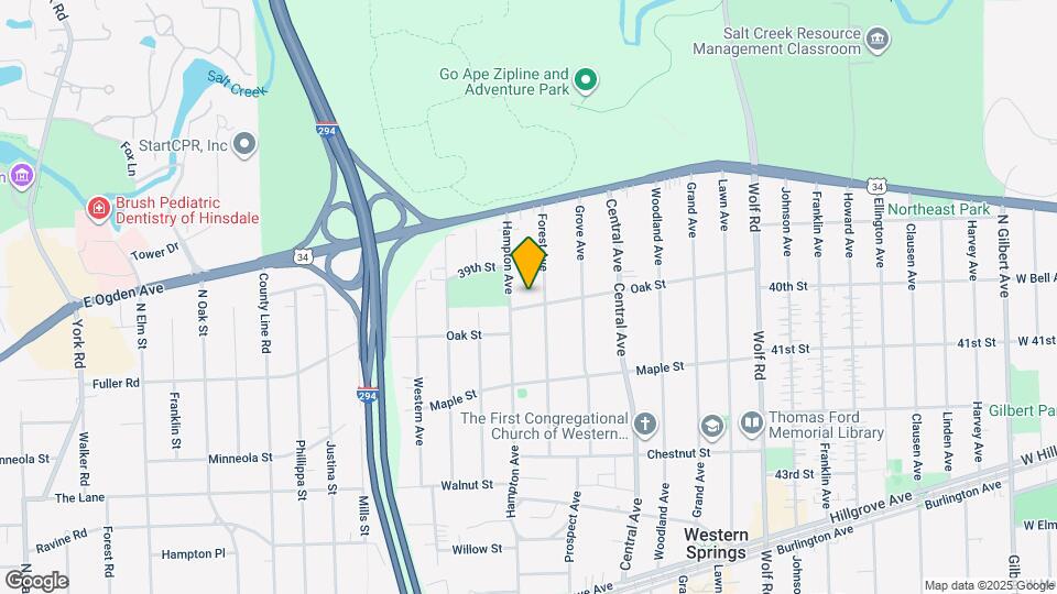 1340 Oak St Map and Location Details