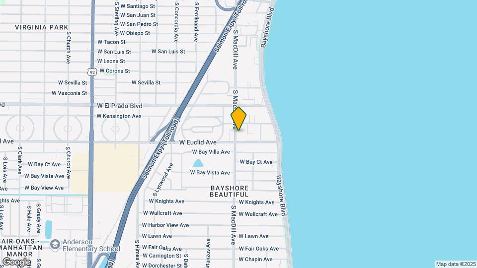 3620 S MacDill Ave Map and Location Details