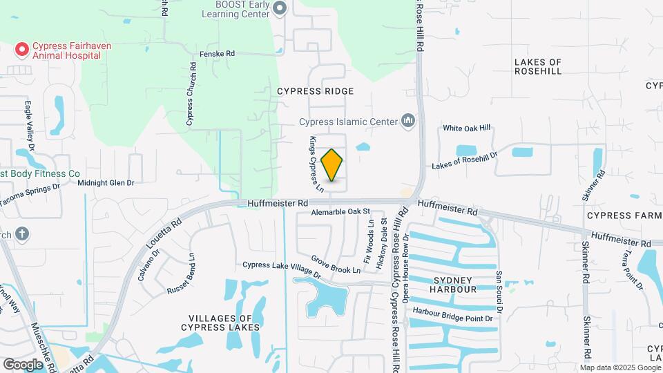 18114 Shady Cypress Ln Map and Location Details