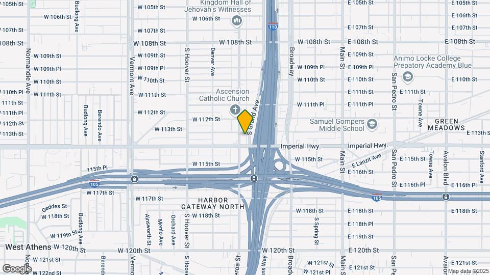 11306 S Figueroa St Map and Location Details