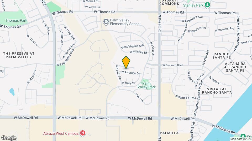 13352 W Alvarado Dr Map and Location Details