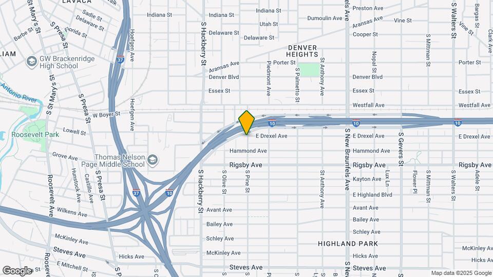 1605 S Pine St Map and Location Details