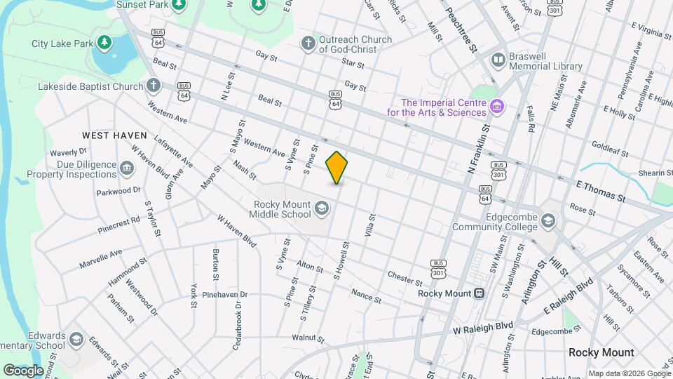 216 S Tillery St Map and Location Details