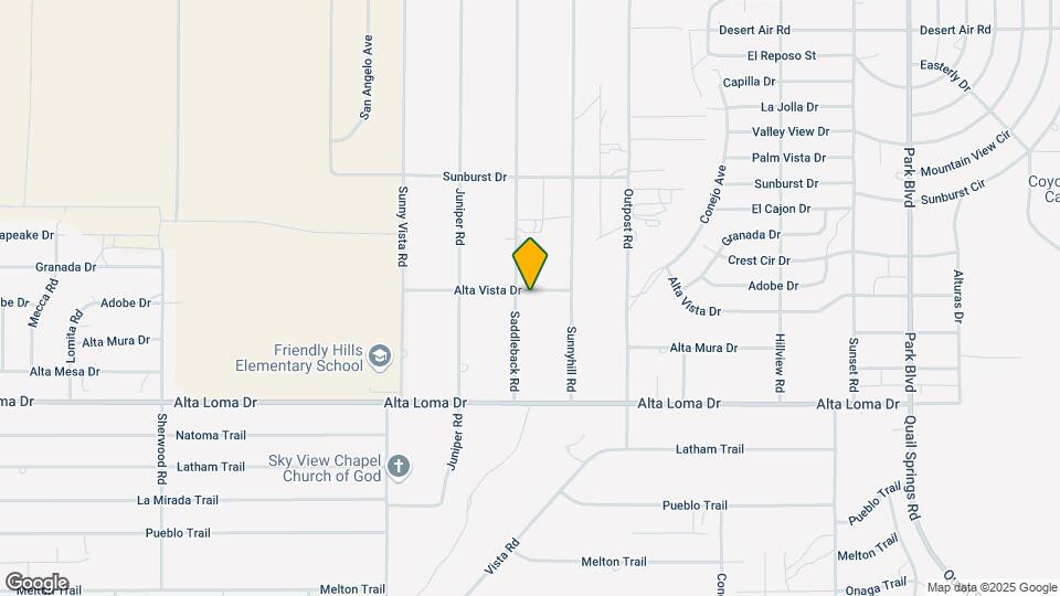 7119 Saddleback Rd Mapa y Detalles de la Ubicación