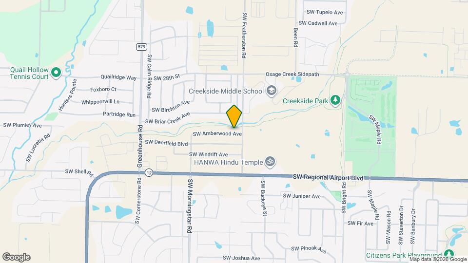 2904 SW Amberwood Ave Map and Location Details