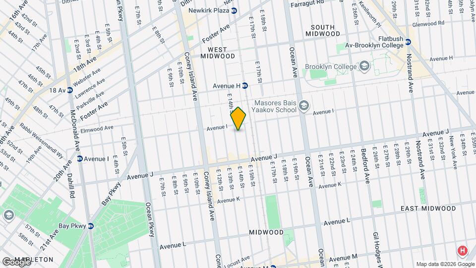 925 E 14th St Map and Location Details