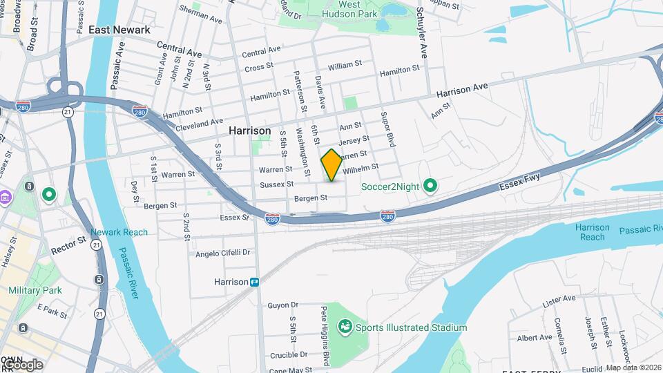 619 Sussex St Map and Location Details