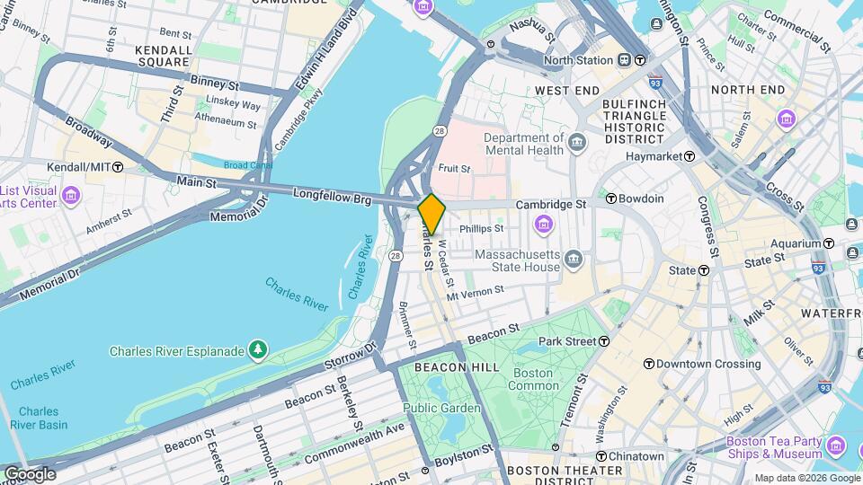 123 Charles St, Unit 3C Map and Location Details