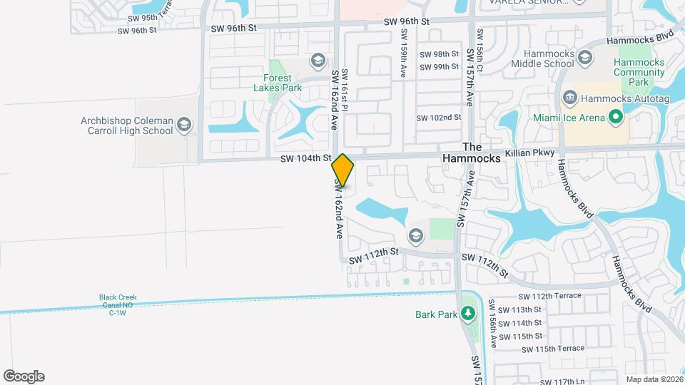 10614 SW 161st Pl Map and Location Details