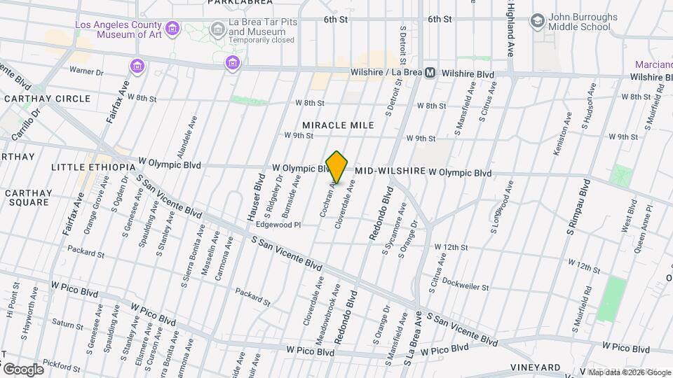 1030 S Cochran Ave, Unit 2 Map and Location Details