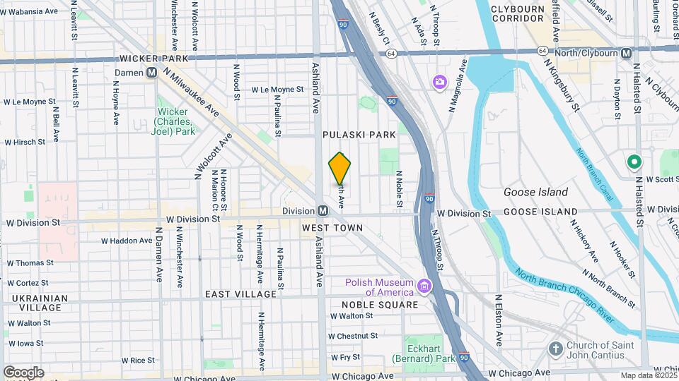 1244 N Bosworth Ave Map and Location Details