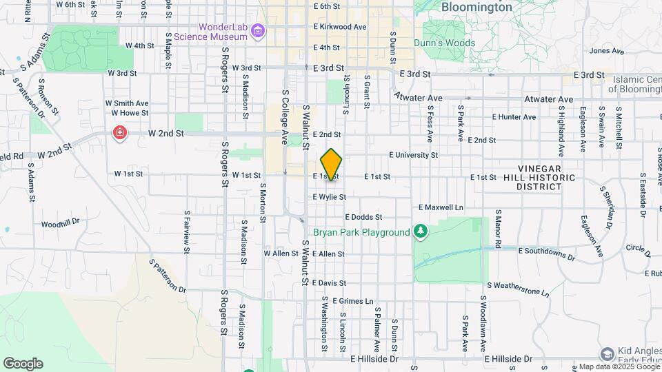 609 S Washington St Map and Location Details