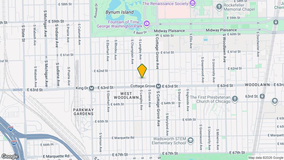6234 S Langley Ave Map and Location Details