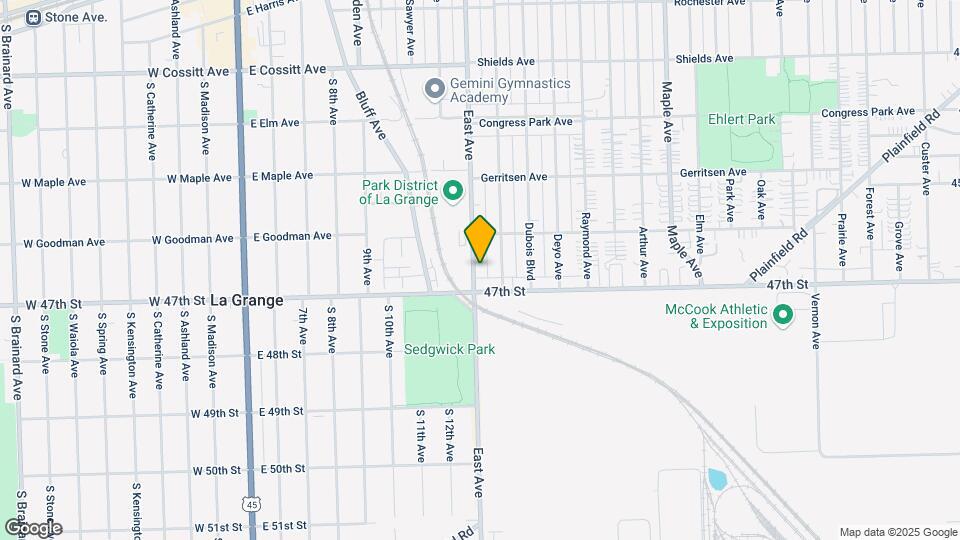 4631 Eberly Ave Map and Location Details
