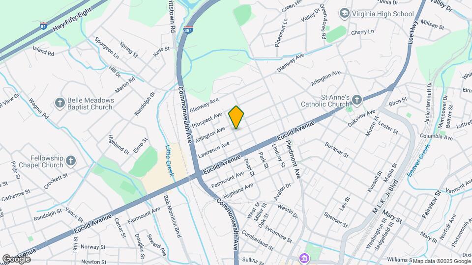 719 Pearl St Map and Location Details