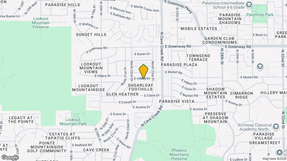 2237 E Hillery Dr Map and Location Details