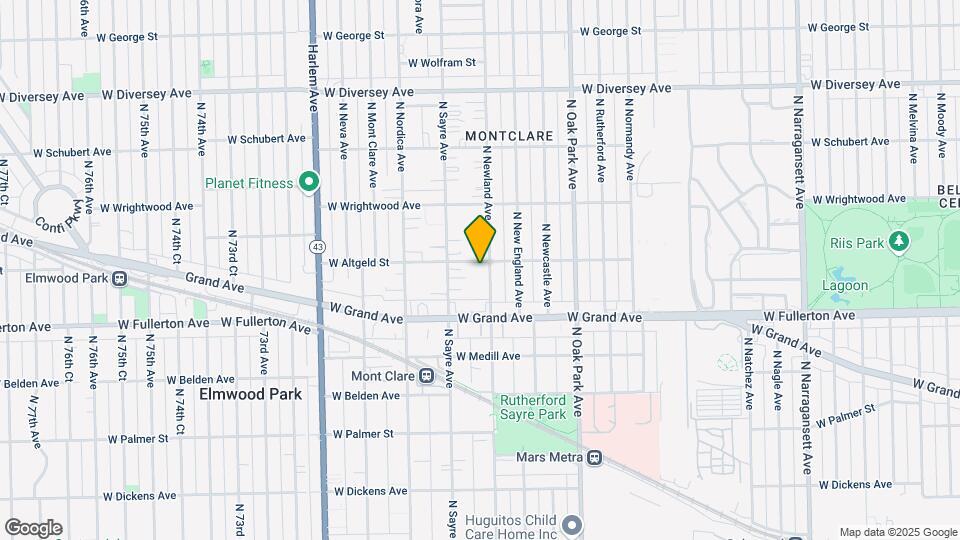 2448 N Newland Ave Map and Location Details