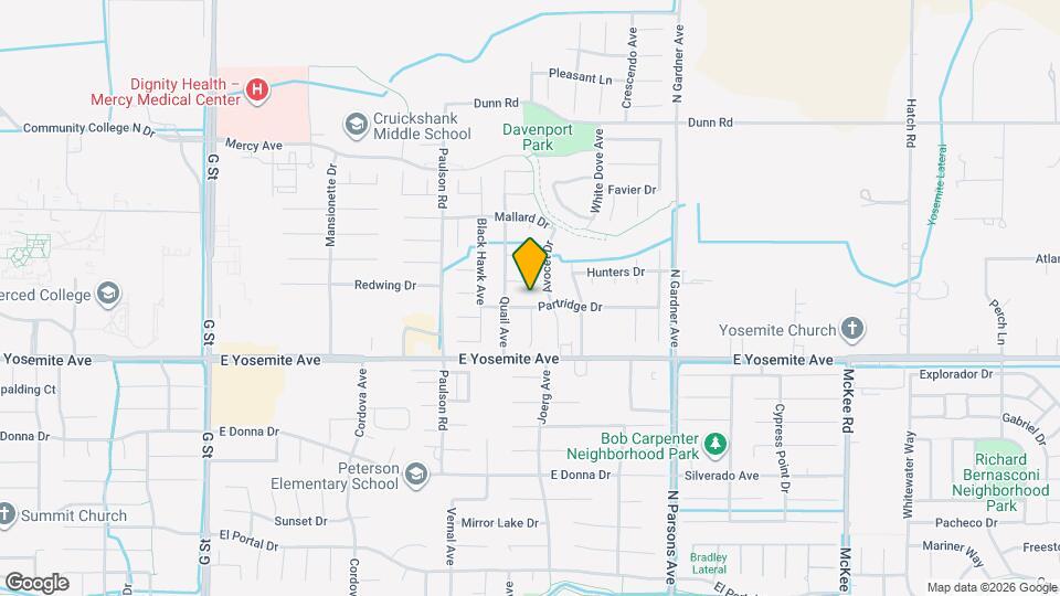 1185 Partridge Dr Map and Location Details