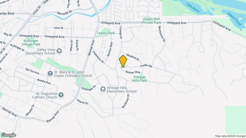 1347 Vintner Way Mapa y Detalles de la Ubicación
