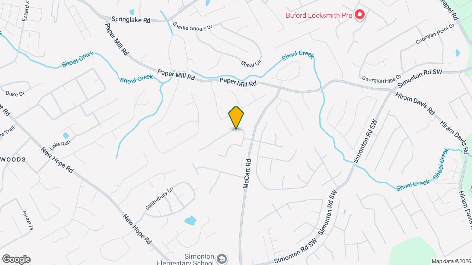 445 Windsor Brook Ln SE Mapa y Detalles de la Ubicación