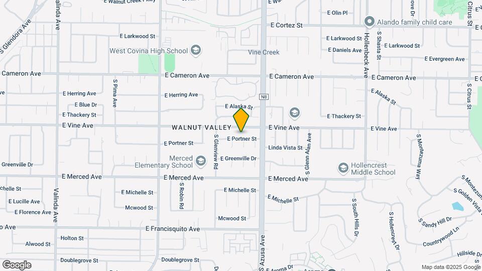 1711 E Portner St Map and Location Details