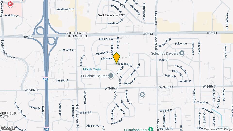 5831 Suburban Dr, Unit Studio A Map and Location Details