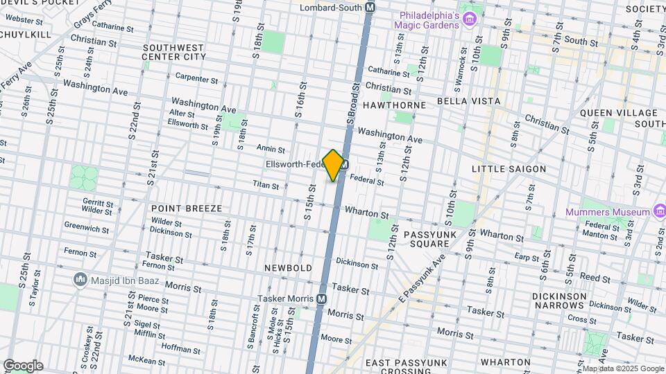 1216 S Broad St Map and Location Details