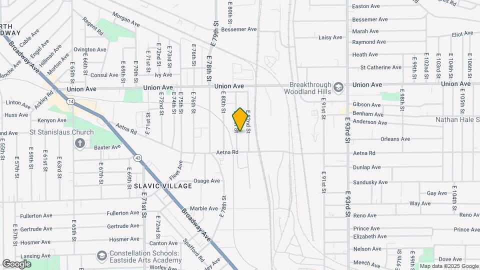 3611 E 81st St Map and Location Details