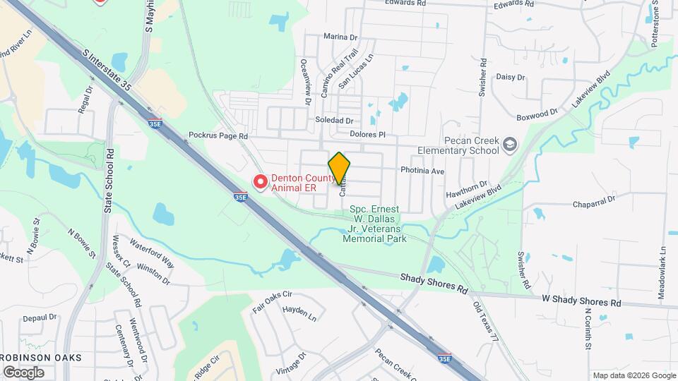 4708 Cattail Ln Mapa y Detalles de la Ubicación