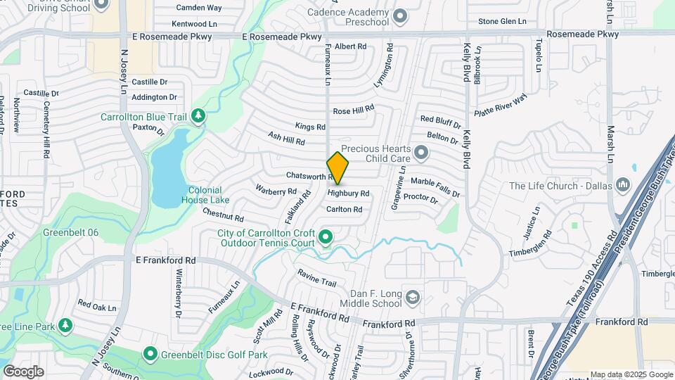 2105 Highbury Rd Map and Location Details