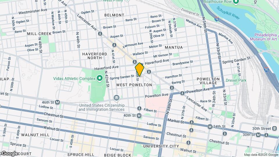 429 N 40th St Map and Location Details