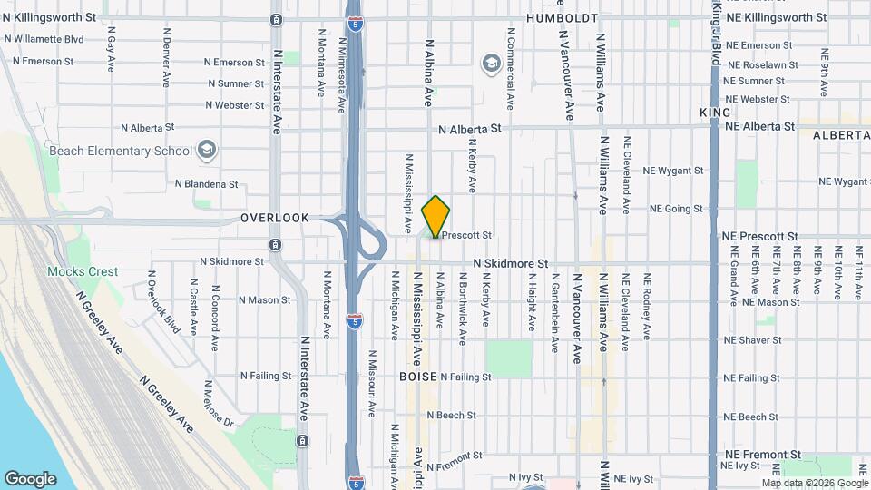 4403 N Albina Ave Map and Location Details