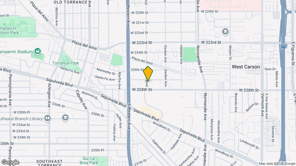 22728 Harvard Blvd Map and Location Details