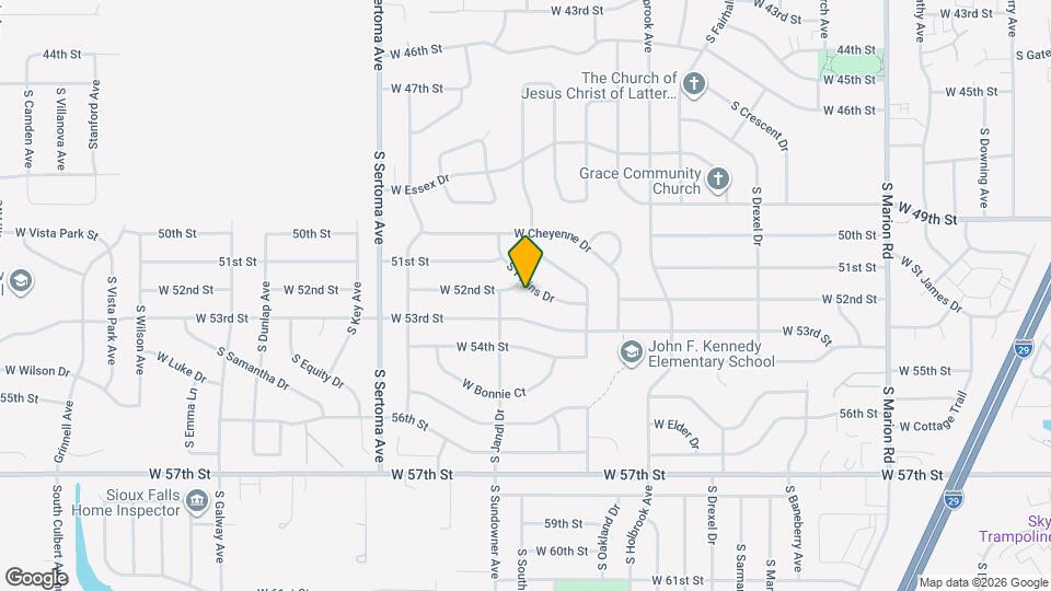 4 bed 2 bath home with attached garage! Map and Location Details